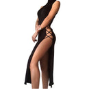 Malea - Lässiges ärmelloses Longkleid mit Rundhalsausschnitt und elegantem Schlitz