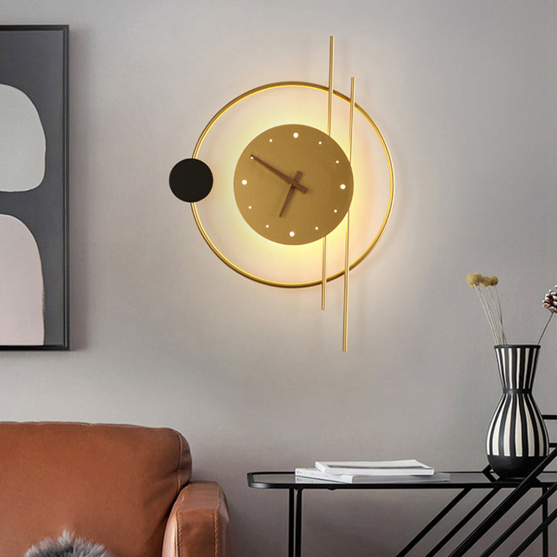 Moderne LED-Wanduhr für stilvolle Beleuchtung