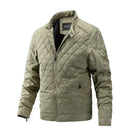 Louis - Langärmelige Stehkragenjacke mit Reißverschluss und Taschen