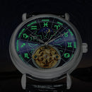 Jonas – Mechanische Uhr mit astronomischem Zifferblatt und verstellbarem Armband