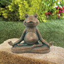 ZenFrog – Meditierende Frosch-Gnom-Statue für die Gartendekoration im Innen- und Außenbereich