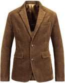 Henry - Schlanke Passform Cordjacke mit Reverskragen und langen Ärmeln