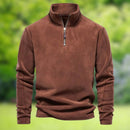 Henry - Langärmelig Halber Reißverschluss Fleece Rollkragenjacke