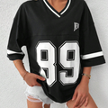 Antonia – Übergröße Sportshirt mit V Ausschnitt