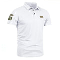 Leo – Klassisches Poloshirt mit Knopfleiste und Ärmelpatch-Detail