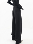 Elke – Hohe Taille weites Bein Hose mit lockerer Passform
