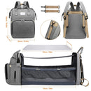 BabyNest - Tragbare Wickeltasche mit klappbarem Bett und organisierter Aufbewahrung
