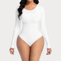 Elina – Slim Fit Langarm Bodysuit mit Rundhalsausschnitt und Bauch weg Entwerfen