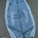 Lara – Lockere Passform hoher Taille  Hose mit Taschen und Seitenstreifen