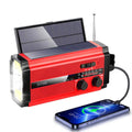 LightRidge – Tragbares handbetriebenes Radio mit Taschenlampe und Alarm
