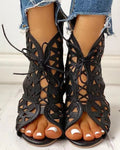 Zdenka – Stylische Ausgeschnitten Sandalen mit rutschfester Sohle