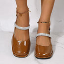 Elena – Trendige Slingback Sandalen mit quadratischer Zehenpartie und Blockabsatz