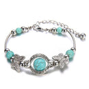Milla – Verstellbares Schmetterlings Charm Armband mit einzigartigen Perlen