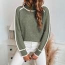 Fiona - Bequem Langärmelig Rollkragenpullover