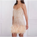 Luise - Modisches ärmelloses Minikleid mit Spaghetti Trägern und rückenfreiem Gestaltung