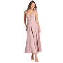 Luisa – Stilvoller Blumendruck Kleid mit Spaghettiträgern und Seitenschlitz