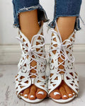Zdenka – Stylische Ausgeschnitten Sandalen mit rutschfester Sohle