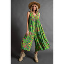 Juna – Modernes Maxikleid mit verstellbaren Trägern und Blumenprint