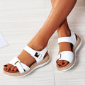 Zarina - Modische flache Sandalen mit verstellbaren Riemen und rutschfester Sohle