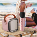 EchoTune – Mini Karaoke Lautsprecher mit kabellosen Mikrofonen für Singspaß Hause