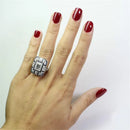 Selina – Glänzende kräftiger Ring mit breitem Band und elegantem Entwerfen