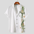 Liam – Kurzarmshirt mit seitlichem Blumenprint und Relaxed Fit
