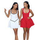 Emily – Modisches ärmelloses Minikleid mit plissierter Taille und Spaghettiträgern
