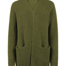 Silke – Vorne offener Langarm Strickjacke mit Taschen und lockerer Passform