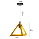 ForgeGlow – Pendelleuchte mit Vintage inspiriertem Dreiecksdesign