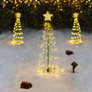 GlowTree - Kabellose Solar Baumlichter mit sternförmigen LEDs für die Gartendekoration