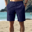Rainer – Leichte Shorts mit Taschen und Hosenschlitz mit Knopfleiste