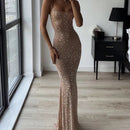 Gerda - Stilvolles ärmelloses langes Maxikleid mit Spaghettiträgern