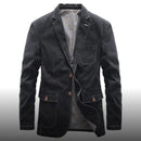 Nolan - Langärmelig Reverskragen Denim Jacke