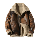 Louis - Langärmelig Pelz Auskleidung Jacke Mit Reißverschluß