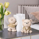 StackBear – Buchstützen Set mit Bärenfiguren und stabilem Halt