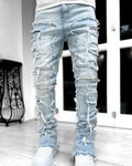 Jadec – Slim Fit Stacked Jeans mit konisch zulaufendem Bein und stylischem Lagenlook