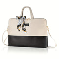 Selina - Stylische Laptoptasche mit Schal Einzelheiten und verstellbaren Trägern