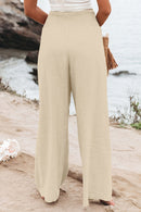 Zophia – Locker geschnittene Hose mit hoher Taille Taschen und weitem Bein