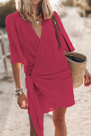 Mariana – Elegantes Sommerkleid Mit V Ausschnitt