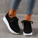 Hanna - Bequeme dicke Wildlederschuhe mit rutschfester Sohle