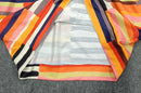 Willa – Bunt Gestreifter Rundhals Kapuzenpullover