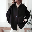 Ariana - Langärmelig Lose Strickjacke Mit Taste