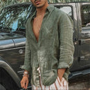 Klaus - Leichtes Langarmshirt mit lockerer Passform und Taschen