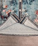 Maya – Schickes Blumentop Mit Kurzen Ärmeln