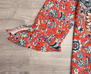 Scarlett – V Ausschnitt Shirt Mit Farbenfrohem Mandala Design