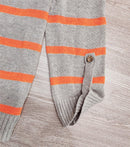 Nova – Trendiger Gestreifter Oversize Pullover Mit Tasche