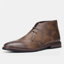 Anton - Schnürstiefel im Vintage Stil mit verstellbarem Kordelzug und rutschfester Sohle