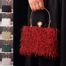 Isla – Abend-Clutch mit modischen Fransen und elegantem, strukturiertem Design