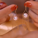 GoldenAura - Kwastje Bengelen Oorbellen