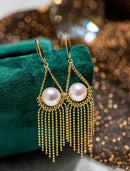 GoldenAura - Kwastje Bengelen Oorbellen